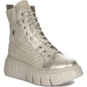MACIEJKA Leder Plateau Stiefeletten 06751-25 Gold 38