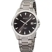Regent Titan Herren Uhr F-924 Quarzuhr Armband silber D2URF924