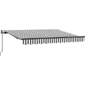 Syfax Einziehbare Markise Anthrazit 350 x 200 cm Stoff
