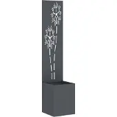 Syfax Garten Sichtschutz-Leinwand Floral Anthrazit 32 x 150 cm