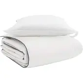 Syfax Winterbettdecke mit Kissen 2 Stk. Weiß Daunenfeder