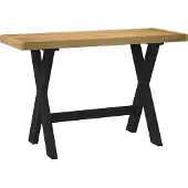 Syfax Schreibtisch NOAIN X-Form-Beine 120x50x75 cm Massivholz Kiefer