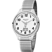 Regent Edelstahl Herren Uhr FR-211 Funkuhr Armband silber D2URFR211