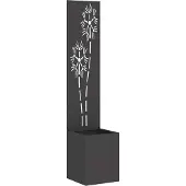 Syfax Garten Sichtschutz-Leinwand Floral Schwarz 32 x 150 cm