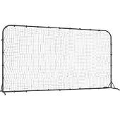 Syfax Fußball-Rebounder Schwarz 366x90x183 cm HDPE