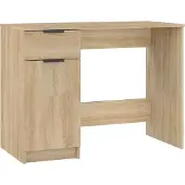Syfax Schreibtisch Sonoma-Eiche 100x50x75 cm Holzwerkstoff