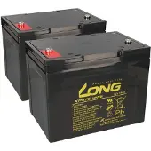 Kung Long 24V 75Ah Akku-Satz passend für Meyra / Ortopedia Touring 970 – 2x KPH75-12NE M6 AGM