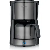 Severin KA 9343, Filterkaffeemaschine, 1 l, Gemahlener Kaffee, 1000 W, Schwarz, Edelstahl
