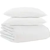 Syfax Winterbettdecke mit Kissen 3 Stk. Weiß Daunenfeder