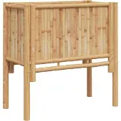 Syfax Hochbeet Braun 70 x 35 x 70 cm Bambus