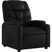 Syfax Relaxsessel Schwarz Kunstleder