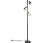 Reality Stehleuchte Cadiz, schwarz/anthrazit, 3-flammig, Höhe 154 cm