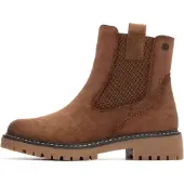 Refresh für Damen. 17302701-TAUPE Stiefelette 173027 braun (36), Wohnung, 1 bis 3 cm, Reißverschluss, Lässig