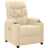 Syfax Massagesessel Creme Stoff