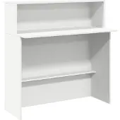 Syfax Empfangstresen Weiß 100 x 50 x 103,5 cm Holzwerkstoff