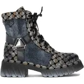 MACIEJKA Damen Stiefeletten mit Plateausohle, Knöchelriemen und leicht isolierendem Futter