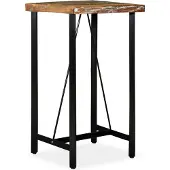 Syfax Bartisch Altholz Massiv 60x60x107 cm