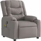 Syfax Massagesessel Taupe Stoff