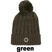 Kingsland KLsemira Damen Strickmütze HW/22 Green Black Ink, King19_HW_Gr.:ONE SIZE