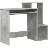 Syfax Schreibtisch Betongrau 106 x 41 x 88.5 cm Holzwerkstoff