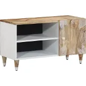 Syfax TV-Schrank 80x31,5x46 cm Massivholz Mango