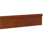 Syfax Schneckenzaun Rostig 100 x 3,5 x 25 cm Wetterfeststahl