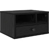 Syfax Druckerständer Schwarz Eichen-Optik 40 x 32 x 24 cm