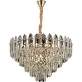 Toolight Hängelampe Mit Kristallen G057-Cp 50Cm 50Cm Gold
