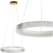 Toolight Led-Hängelampe Ms002-Cp 60Cm Rose Gold
