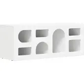 Syfax TV-Schränk Weiß 100 x 35 x 40 cm Holzwerkstoff