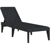 Syfax Sonnenliege Anthrazit 186x60x29 cm PP