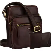 Markenlos PTN 710E-OPU-6743 Braune Ledertasche