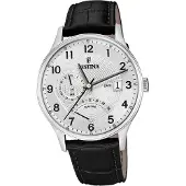 Festina Herrenuhr Klassik Armbanduhr Leder schwarz D2UF16983/A