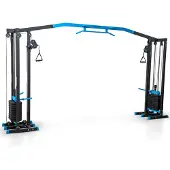 Thunder CRAGY Kraftstation | 85x400x222cm | 2x50kg Gewichtsblöcke | 10-stufige Höhenverstellung | Stahlrahmen | Fitness Tower