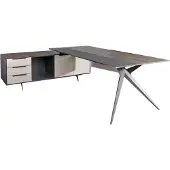 AEA Massiver Eckschreibtisch Arbeitstisch Büromöbel Luxus Tisch Designer Möbel