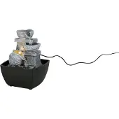 Reality Leuchten Tischleuchte LED LUMA BHT 12x18x13 cm braun