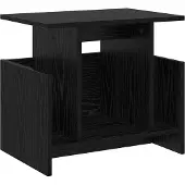 Syfax TV-Ständer Schwarz Eichen-Optik 50 x 35 x 45 cm Holzwerkstoff