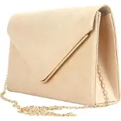 Edibazzar | Elegante Damen-Abendtasche aus Wildleder, Schultertasche