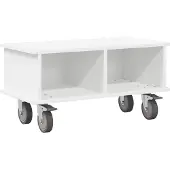 Syfax TV-Ständer Weiß 68,5 x 35 x 35 cm Holzwerkstoff