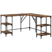 Syfax Schreibtisch Altholz 139 x 139 x 75 cm Holzwerkstoff