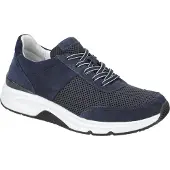 Gabor ROLLINGSOFT Damenschuhe - sportliche Schnür- Halbschuhe blau Freizeit NEU