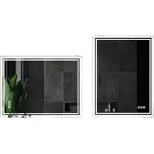 OEM Beleuchteter Badezimmerspiegel, dimmbare Helligkeit, Touch-Sensor-Funktionen, 60x80cm (24x32 Zoll)