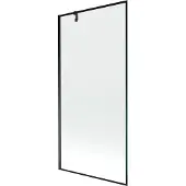 Mexen Next Badewannenfaltwand 1-flügelig 90 x 150 cm, schwarzer Rahmen, schwarz - 895-090-000-00-70-70