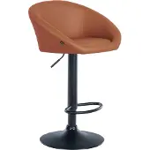 CLP Barhocker Davie Kunstleder, Farbe:creme, Material Gestell:Metall matt schwarz
