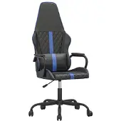Syfax Gaming-Stuhl Schwarz und Blau Kunstleder