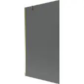 Mexen Next Duschwand 1-flügelig 100 x 150 cm, Graphit, Gold - 895-100-000-00-40-50