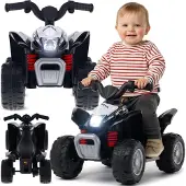 Sun baby Kinder Elektroauto Quad Honda H3 TRX, 3km/h Kinderquad, Rutschauto fur kinder ab 18 Monaten Led Lampe schwarz