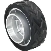 Syfax Ersatzrad für Anhänger-Stützrad Ø19,5x10 cm Aluminium und Gummi