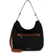 Emily & Noah Beuteltasche "Beutel E&N Jarina", Damen, Gr. B/H/T: 30cm x 30cm x 8cm 0, schwarz (schwarz 100), Polyester, Taschen Beuteltasche