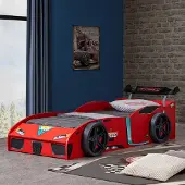 AEA Exklusives Kinder Kunststoffbett Designer Autobett Rennwagen Design
